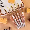 2pcs 0,5 mm de tinta preta caneta de tinta sT Head Lovely Bear Cartoon School Writing Pens Supply A422