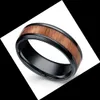 Mode Hommes Bague En Acier Inoxydable pour Bijoux Titane Hommes Anneaux Argent Noir Couleur En Gros