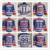 Wayne Gretzky Edmonton Vintage Hockey Jerseys 11 Mark Messier 30 Bill Ranford 7 Paul Coffey 89 Sam Gagner 17 Jari Kurri 31 Grant Fuhr