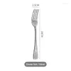 Ensembles de vaisselle Couplerie dorés ensemble de table en acier inoxydable Luxury Western Steak Fork Spoon Kitchen Ustensiles Gift