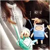 Plush Dolls Ins Finn Jake Figure Crossbody Bag Swag Rap Coin Phone Advanture Robert Bmo Toys For Children 220329 Drop Delivery Gifts Dhdry