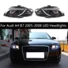 لمصابيح Audi A4 B7 LED 2005-2008 المصابيح الأمامية LED مصابيح التشغيل أثناء النهار تشغيل اللافتات الديناميكية إكسسوارات الإضاءة الإضاءة