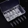 False Nails 100pcs/box Salon Long Fake Tips Manicure Artificial White/ Clear /Natural Full Cover