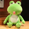 30cm-55cm Funny Tongue-rolling Frog Plush Toy Doll Soft Stuffed Animal Plushies Gifts for Child Girl High Quality