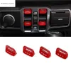 Window Lift Switch Button Decoration Cover Trim for Jeep Wrangler JL Gladiator JT 2018 2019 2020 2021 2022 Car Accessory ABS