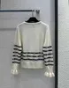 Women's Knits & Tees Designer Milan Runway Sweater 2023 New Spring O Neck Long Sleeves s High End Jacquard Pullovers Women 1220-3 652G
