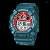 腕時計オリジナルのデジタルウォッチマンスポーツダイビング腕時計オスの防水ストップウォッチファッションブランドデザイン電子リスト時計ボーイ