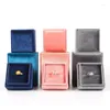 Jewelry Pouches Top Sale Navy Blue Velet Diamond Rings Gift Box Soft Hand For Women Earrings Pendents Packaging Display Cases 6 Colors