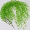 Decorative Flowers Arrival Green Willow Wall Hanging Vine Plant Rattan For Event Wedding Home Living Decor