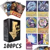 Jeux de cartes 100pcs Cartes de style Yugioh Blue Eyes Dark Magician Exodia Obelisk Slifer Ra Dm Classic Proxy Diy Kids Gift 220705 Drop Del Dhsed