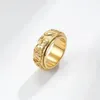 Klaster pierścionków starożytny egipski pierścień symboli dla mężczyzn Kobiety Vintage tajemniczy stal nierdzewna Punk Punch Finger Protection Amulet Biżuteria