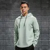 Gym Kleidung Hoodie Mantel Sport Sweatshirts Männer Herbst Winter Stil Plus Samt Dicke Warme Fitness Kleidung Lose Lauf Top