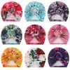 Cappellini floreali piegati fatti a mano in 9 colori Cappelli stampati per neonato Cappelli caldi primaverili e autunnali Decorazione natalizia per bambini