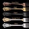 Geschirr-Sets 30-teilig Royal Vintage vergoldetes Edelstahlbesteck Buntes Löffel-Gabel-Messer-Set Black Rose Besteckservice für 6 Personen