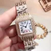 Fashion Lady Dress Watch Women White Dial Quartz Movemetn Watches Rostfritt stålarmband Högkvalitativt Sapphire Glass F298O