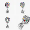 Prata 2021 verão S925 SERLING SIERS SIRS UP HOUSE BALLOONS CHARMS FIT ORIGINAL PANDORA BRACELETS MULHERES DIY DRIA DE JOETAS DA DRIA DH9UV