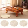 Oreiller naturel Futon Yoga Tatami tapis de méditation japon tressé paille rotin fait à la main rond épaissi genouillère décor à la maison