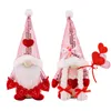 Articoli per feste San Valentino Gnomi Mr Mrs Svedese Tomte fatti a mano Ornamenti di peluche Regalo di San Valentino PHJK2212