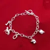 Bracelets de charme Boletim de bracelete de cavalo prateado Design de moda Pensado para a namorada