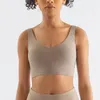 Damtröjor Sexiga kvinnor Sport Yoga BH Linne Halter Crop Sommar Stötsäker Camis Backless Camisole Kvinnlig Ärmlös Cropped Vest