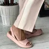 صندل نسائي 2022 الصيف الموضة بو بيتش النعال السيدات مريحة أحذية مسطحة كبيرة الحجم