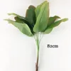 Decorative Flowers 82cm 9forks Large Artificial Banana Tree Fake Monstera Tropical Plants Plastic Leaves Palm Foliage For Home Office Decor