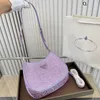 Borsa hobo con strass Cleos Borse da donna firmate Borse a tracolla con diamanti Borse a tracolla in raso impreziosite da cristalli Qualità da donna 2022259G