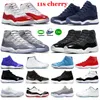 2023 Top High Jumpman 11 Basketball Shoes Men Women 11s Cherry Outdoors Midnight Navy Cool Grey 25th Anniversary 72-10 Low Bred Pure Violet Mens Trainers Boot