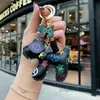 2021 Luxury Designer Keychain Dog Flower Key Chain Buckle Lovers Car Keychains Handgjorda l￤derdesigners nycklar Kedjor M￤n kvinnor v￤ska Baiteng