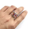 Engagement Cubic Zirconia 18K Rose Gold Crystal ring Wedding Set Rings for Women Diamond Rings Jewellery4287588