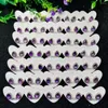 Stud Earrings 10 Pairs Fashion Natural Amethyst Drop-shapedStud For Women Healing Crystal Gems Party Jewelry Gifts