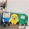 Bambole di peluche Ins Finn Jake Figura Borsa a tracolla Swag Rap Coin Phone Advanture Robert Bmo Giocattoli per bambini 220329 Regali di consegna di goccia Dhdry