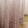 Gardinbrun tjockare bomullslinnor fönsterskärmar ränder med bolldesign draperier i vardagsrummet ren gardiner för sovrummet