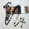 cross necklace gothic black