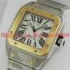 Top Quality 100 Automatic Machinery Mens Watch Acciaio inossidabile 18k Oro giallo w200728g Polso sportivo da uomo Wat2680