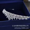 Başlıklar Gümüş Renkli Rhinestone Crown ve Tiara Düğün Saç Takı Aksesuarları Kadınlar Gelin Başlık Hediyeleri Si