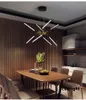거실 식당 침실 학습을위한 현대식 LED 펜던트 램프 홈 블랙 골든 서스펜션 천장 샹들리에 조명 비품 LRG021