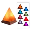 Tafellampen creatieve zoutlamp kleur veranderen USB steen houten basis koord voor slaapkamer yoga woonkamer woonkamer huisdecor