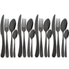 Set di stoviglie Drmfiy 16 pezzi Set di posate in acciaio inossidabile Coltello forchetta di alta qualità Cucchiaio da tè Argenteria Cucina Posate per la casa