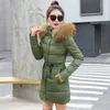 Women's Trench Coats Jackets For Women Solid Winter Jacket Hooded Coat Cotton Padded Parkas Long Warm Sweat Girls Cold Outwear