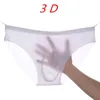 Majaki Ice Silk Sexy Bielizna Men Briefs 3D Samle Bezproblemowy oddychający cienki odcinek Majy Bikini Slip Homme