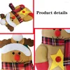 DINING SETS SETS Kerst zilverwerk houders zakken bestek Cover Santa Claus Snowman Elk Xmas Party Home Table Dinner Lepels Forks Bags