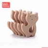 Teethers Toys 20Pc Baby Wooden Teether Animal Beech Pacifier Pendant Bpa Wood Teeth Blank Rodent Toy Nursing Gift Childrens Good Dro Dhojl