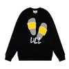 Women's Hoodies & Sweatshirts designer Autumn new G slippers printed pattern lovers long sleeve sweater for men women HLNL