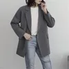 Ternos femininos sobretudo sobretudo da primavera Autumn Suit Jacket Ladies Korean Version of the British Style Work OL Casual Retro Chic Slim Outerwear Casacos