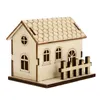 Christmas Decorations 1Pc Wooden Desktop Ornament Luminous House Decoration Decorative Prop