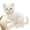 25 cm-33 cm Simulation Einfarbig Katze Plüsch Spielzeug American Shorthai Siamese Kitty Nette Haustier Puppe Stofftier kinder Wohnkultur