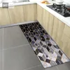 Carpets Marble Geometric Print Kitchen Mats For Floor Memory Foam Long Bathroom Room Carpet Custom Water Absorbent Mat Runner