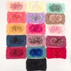 Аксессуары для волос детские девочки повязки головных повязки Цветочная эластичная нейлоновая группа для рожденных младенцев и детей