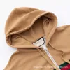 Erkek Hoodies Sweatshirts Designer'ın Giysileri Deniz Renk Kontrast Şerit Şerit Süvari G Panel Çıkarılabilir Kollu Ceket Hoodie R9T7